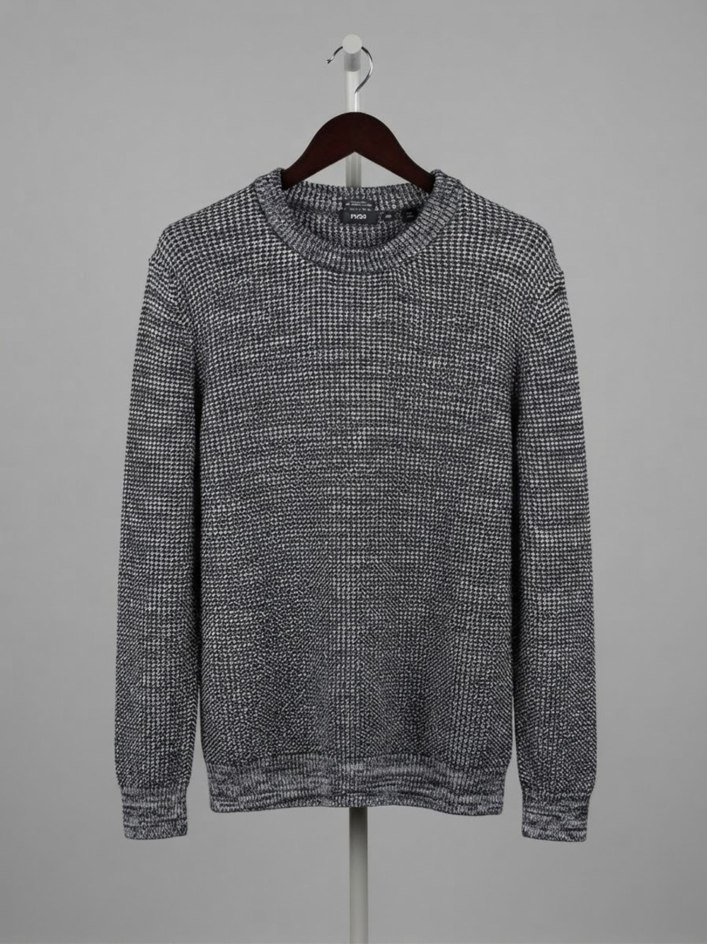 Hugo Boss Crewneck Knit Sweater Fine Italian Yarn - Gray XXL